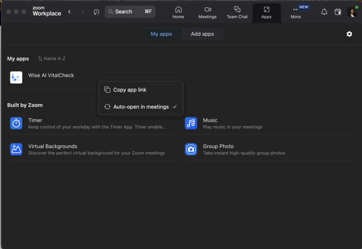 Enable Auto-Open screenshot